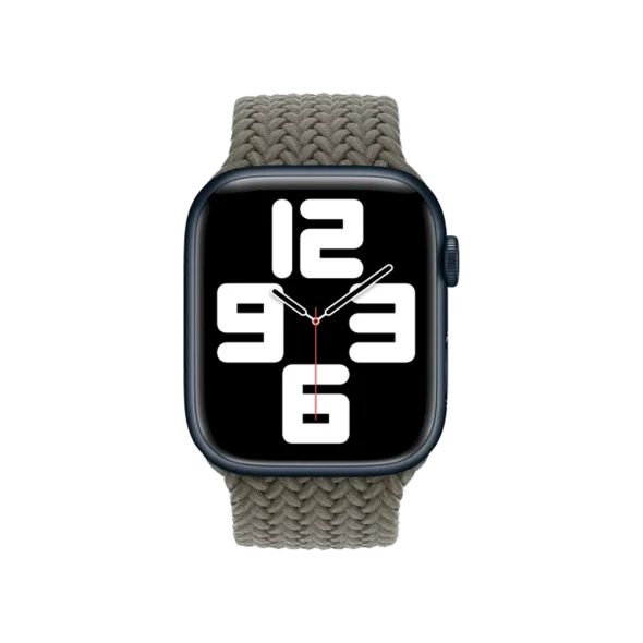 Ремінець Apple Olive Braided Solo Loop - Size 8 для Watch 38/40/41mm (MQY63) | магазин Apple Grokholsky.com — Фото 2