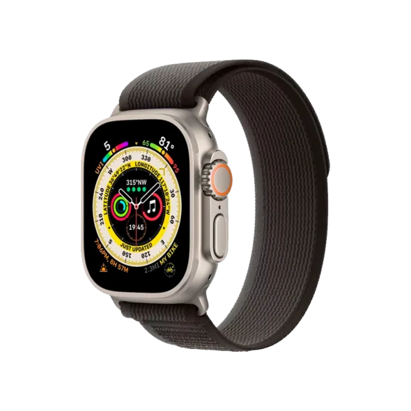 ремінець Apple Trail Loop Band S/M для Watch 49mm - Black/Gray (MQEP3) | магазин Apple Grokholsky.com — Фото 2