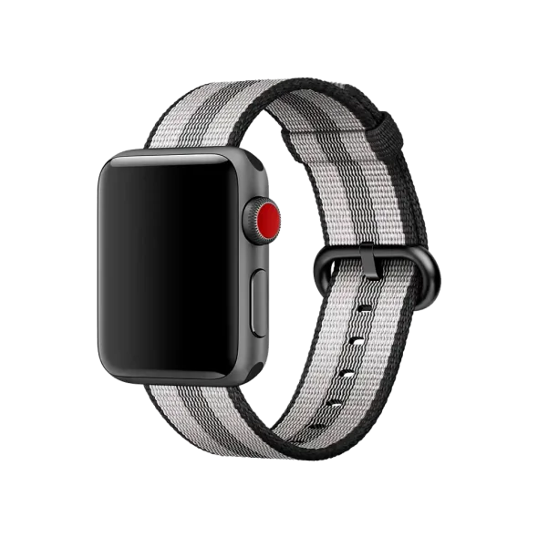 Ремінець Apple Woven Nylon Band Black Stripe MQVG2 for Apple Watch 38mm/40mm | магазин Apple Grokholsky.com — Фото 2