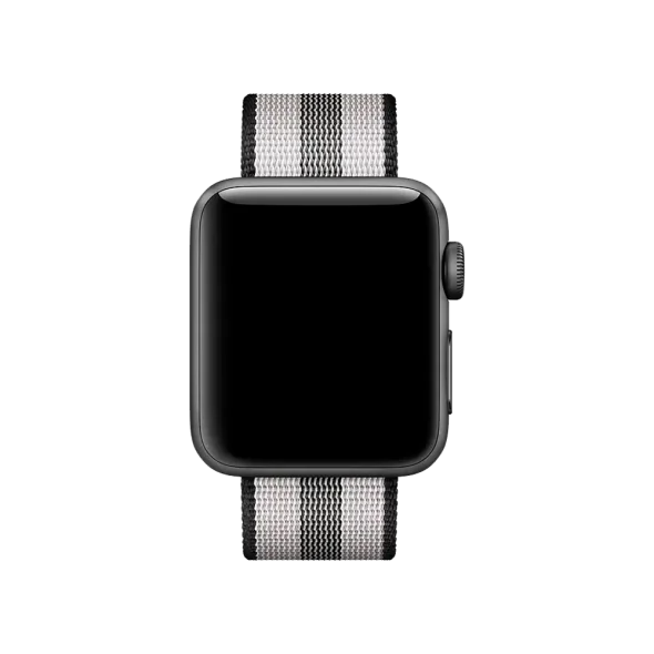 Ремінець Apple Woven Nylon Band Black Stripe MQVG2 for Apple Watch 38mm/40mm | магазин Apple Grokholsky.com — Фото 3