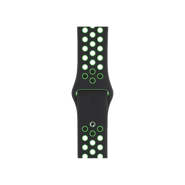 Ремінець Nike Apple Watch 38mm/40mm Black / Lime Blast Nike Sport Band (MXQW2) | магазин Apple Grokholsky.com — Фото 1