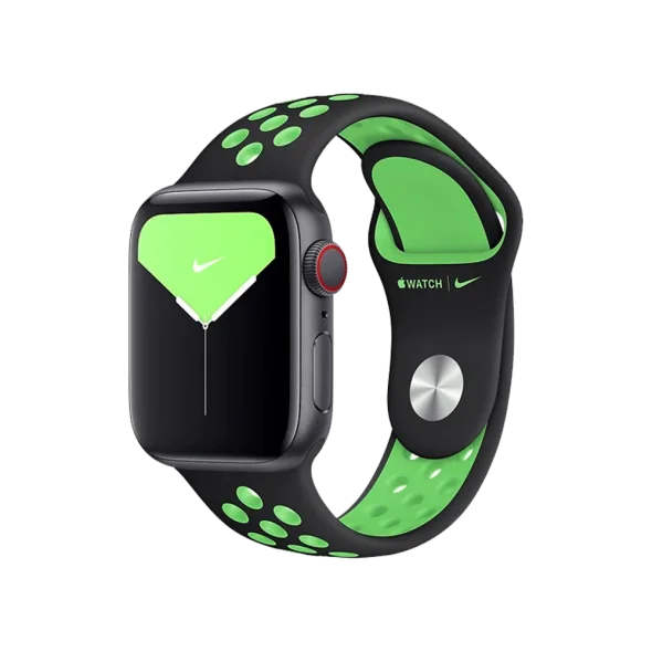 Ремінець Nike Apple Watch 38mm/40mm Black / Lime Blast Nike Sport Band (MXQW2) | магазин Apple Grokholsky.com — Фото 2