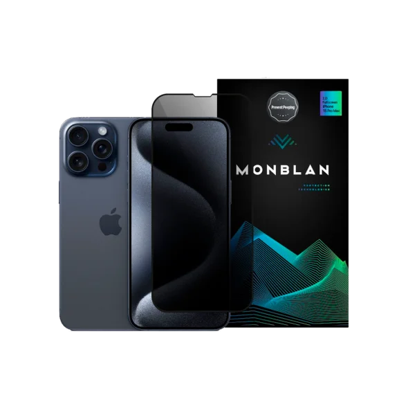 Захисне скло iPhone 16 Pro/17 Privacy Monblan | магазин Apple Grokholsky.com — Фото 1