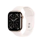 Смарт-годинник Apple Watch Series 11 GPS + Cellular 42mm Gold Titanium Case w. Light Blush Sport Band - S/M (MF8W4) | магазин Apple Grokholsky.com — Фото 1