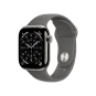 Смарт-часы Apple Watch Series 11 GPS + Cellular 42mm Natural Tit. Case w. Stone Gray Sport Band - S/M (MF8M4) | магазин Apple Grokholsky.com — Фото 1