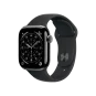 Смарт-годинник Apple Watch Series 11 GPS + Cellular 46mm Slate Tit. Case w. Black S. Band - M/L (MFD24) | магазин Apple Grokholsky.com — Фото 1