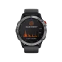 Смарт-часы Garmin Fenix 6 Solar Silver with black band (010-02410-00) | магазин Apple Grokholsky.com — Фото 3