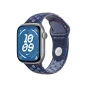 Смарт-годинник Apple Watch Series 11 GPS 42mm Space Grey Alu. Case w. Blue Ribbon Nike S. Band - M/L (MEW14 + MGAX4) | магазин Apple Grokholsky.com — Фото 1