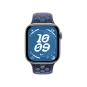 Смарт-годинник Apple Watch Series 11 GPS 42mm Space Grey Alu. Case w. Blue Ribbon Nike S. Band - M/L (MEW14 + MGAX4) | магазин Apple Grokholsky.com — Фото 3
