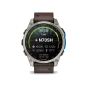 Смарт-годинник Garmin Fenix 8 47mm AMOLED Titanium with Oxford Brown Leather Band (010-02904-31) | магазин Apple Grokholsky.com — Фото 2