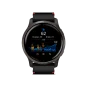 Смарт-годинник Garmin Venu 2 Slate with Black Leather Band (010-02430-21) | магазин Apple Grokholsky.com — Фото 3