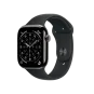Смарт-часы Apple Watch Series 11 GPS + Cellular 46mm Slate Tit. Case w. Black Sport Band - XL (MFC14+MXM53) | магазин Apple Grokholsky.com — Фото 1