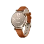 Смарт-годинник Garmin Lily 2 Classic Cream Gold with Tan Leather Band (010-02839-02/60) | магазин Apple Grokholsky.com — Фото 1