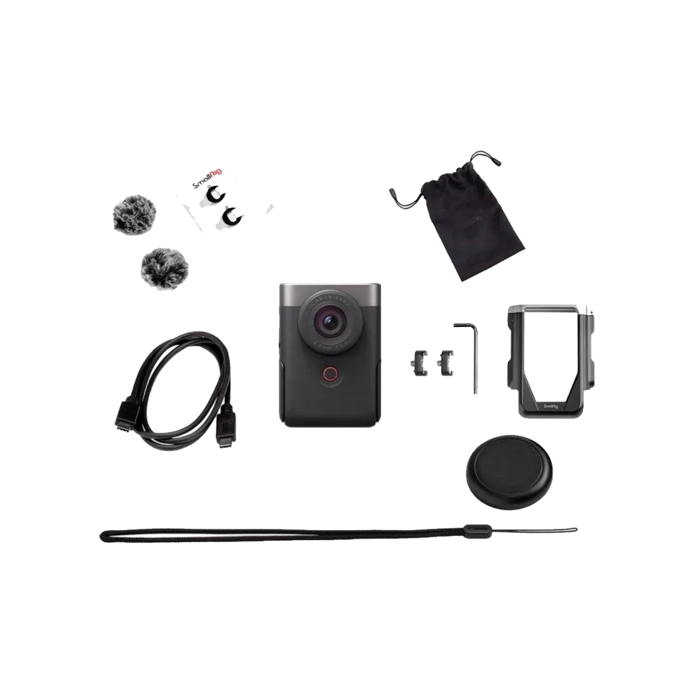Ультра-компактный фотоаппарат Canon PowerShot V10 Advanced Vlogging Kit Gray (5946C009) | магазин Apple Grokholsky.com — Фото 1