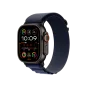 Ремінець Apple Alpine Loop Navy - Black Titanium Finish для Watch 44/45/46/49mm - Large (MYPY3) | магазин Apple Grokholsky.com — Фото 3