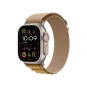 Ремешок Apple Alpine Loop Tan - Natural Titanium Finish для Watch 44/45/46/49mm - Large (MXN33) | магазин Apple Grokholsky.com — Фото 3