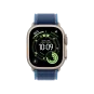 Ремешок Apple Blue/Bright Blue Trail Loop - Natural Titanium Finish для Watch 44/45/46/49mm - M/L (MFT74) | магазин Apple Grokholsky.com — Фото 3