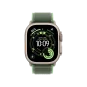 Ремінець Apple Green/Neon Trail Loop - Natural Titanium Finish для Watch 44/45/46/49mm - M/L (MFT54) | магазин Apple Grokholsky.com — Фото 3