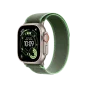 Ремінець Apple Green/Neon Trail Loop - Natural Titanium Finish для Watch 44/45/46/49mm - S/M (MFT44) | магазин Apple Grokholsky.com — Фото 3