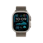 Ремінець Apple Milanese Loop Natural Titanium для Watch 44/45/46/49mm - Medium (MXKD3) | магазин Apple Grokholsky.com — Фото 2